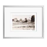 "Across The Fields l" - Original Painting in black by AlisonJerry