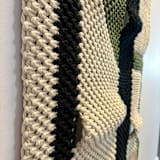 "Abstract Macrame #004" - Original Painting in multicolor by Kelly Renee Arte