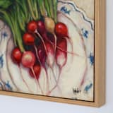 "radishes" - Original Painting in green by Wendy Keller