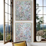 "Troubles Melt Away No. 1 & No. 2" - Original Painting in multicolor by Sarah Mankin