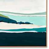 "Pacific Seascape Series Long" - Original Painting in blue by Caryn Owen