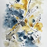 "lines and shapes" - Original Painting in multicolor by Isabel Aguilar - Isolda