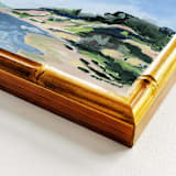 "Wellfleet Sand Dune" - Original Painting in blue by Green Barn Studio