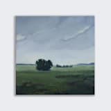 "Neutral Fields" - Original Painting in gray by Stephanie Goos Johnson