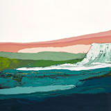 "Maui Waterfalls" - Original Painting in multicolor by Caryn Owen