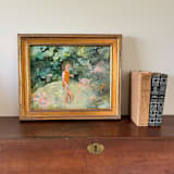 "Creekbed" - Original Painting in green by Mary Ketch