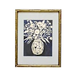 "Oriental Blue Vase" - Original Painting in blue by AlisonJerry