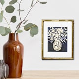 "Oriental Blue Vase" - Original Painting in blue by AlisonJerry