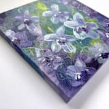 "'Violet: New Jersey, Rhode Island, Wisconsin, Illinois'" - Original Painting in purple by Holly Whitcomb