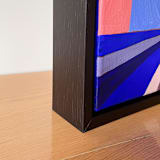 "Red + Blue" - Original Painting in multicolor by Renée Stramel