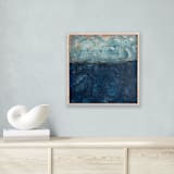 "come in, she said" - Original Painting in blue by tina johnson