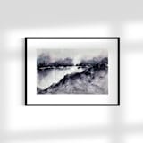 "Moody purple" - Original Painting in purple by Isabel Aguilar - Isolda