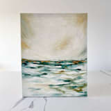 "Shimmering Evergreen Original Oil Painting" - Original Painting in green by Nicoletta Savod