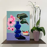"Kishu" - Original Painting in multicolorassorted-colors by Nicole Simms