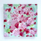"'Mountain Laurel: Pennsylvania and Connecticut'" - Original Painting in pink by Holly Whitcomb