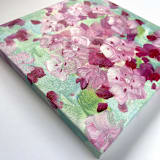 "'Mountain Laurel: Pennsylvania and Connecticut'" - Original Painting in pink by Holly Whitcomb
