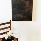 "carried in rivers II" - Original Painting in black by whitney schlander