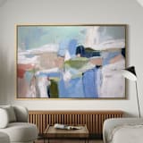 "Leaning In (60x40) - Unframed Original Painting" - Original Painting in multicolor by Sarah Mankin