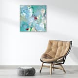 "Blue Dragonfly" - Original Painting in blue by Jessalin Beutler