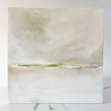 "Breathing Space Original Oil Painting" - Original Painting in white by Nicoletta Savod