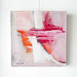 "Keeping Company" - Original Painting in pink by Karyn Denten