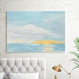 "luminance" - Original Painting in blue by Johanne Dziemian