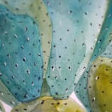 "Watercolor opuntia original painting" - Original Painting in multicolor by Alexandra Dzh