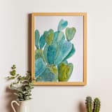 "Watercolor opuntia original painting" - Original Painting in multicolor by Alexandra Dzh