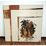 "Loaded" - Original Painting in brown by Carrie Cantwell