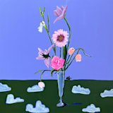 "Picnic Flowers" - Original Painting in multicolorassorted-colors by Nicole Simms