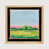 "Countryside 16" - Original Painting in green by sue prue