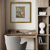 ""Highbury Path, No. 1" – 17x17 – Framed Original Painting" - Original Painting in multicolorassorted-colors by Sarah Mankin