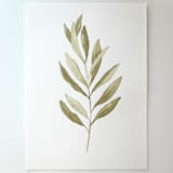 "Olive Branch 03" - Original Painting in green by Angele Kamp
