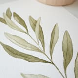 "Olive Branch 03" - Original Painting in green by Angele Kamp