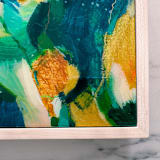 "Rolling Green Hills" - Original Painting in green by Parima Studio