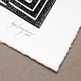"Labyrinth" - Original Painting in black by Maja Cunningham