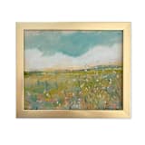 "Waiting By Wildflowers" - Original Painting in multicolor by Lindsay Megahed