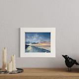""Sunkiss" Original Framed Oil Painting" - Original Painting in blue by Mary Hills Powell