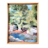 "Windy Brook" - Original Painting in multicolorassorted-colors by AlisonJerry