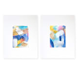 "Yellow And Blue Skies" - Original Painting in blue by AlisonJerry