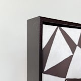 "Triads II" - Original Painting in black by Renée Stramel