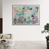 ""The Weight and the Wonder" – 30x40 – Framed Original Painting" - Original Painting in multicolorassorted-colors by Sarah Mankin