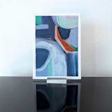 "LUXURIOSA AESTAS I" - Original Painting in blue by Damaris Kovach