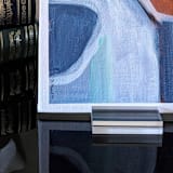 "LUXURIOSA AESTAS I" - Original Painting in blue by Damaris Kovach