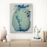 "we begin the same" - Original Painting in multicolor by tina johnson