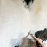 "Found" - Original Painting in white by Nicoletta Savod