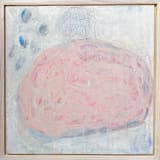 "Pink Moon" - Original Painting in pink by tina johnson