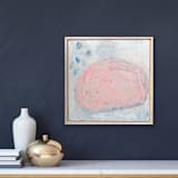 "Pink Moon" - Original Painting in pink by tina johnson