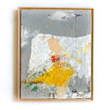 "Phoenix In The Ash" - Original Painting in gray by Jessalin Beutler