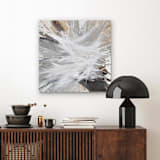 "Today I Choose Palette Knives  III" - Original Painting in natural by Teodora Guererra